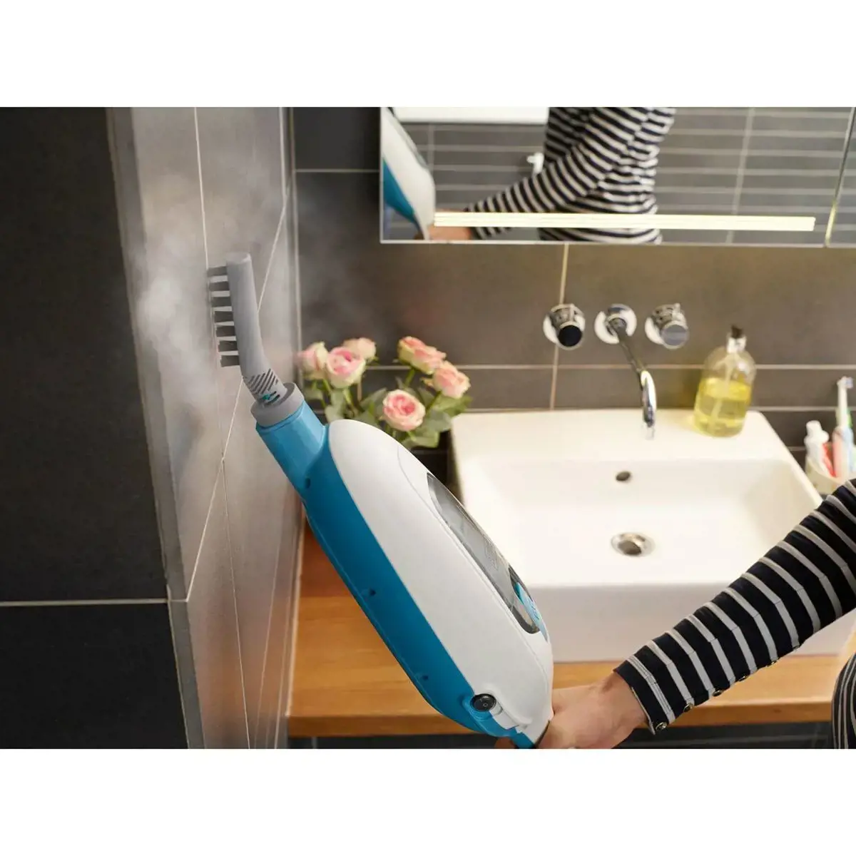 "Black & Decker" FSMH13E10 garų valytuvas 1300 W baltas