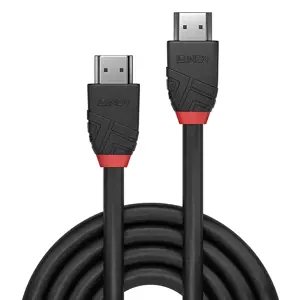 "Lindy" 2 m didelės spartos HDMI kabelis, juoda linija, 2 m, A tipo HDMI (standartinis), A tipo HDMI (standartinis), 4096 x 2160 taškų, 18 Gbit/s, juodas