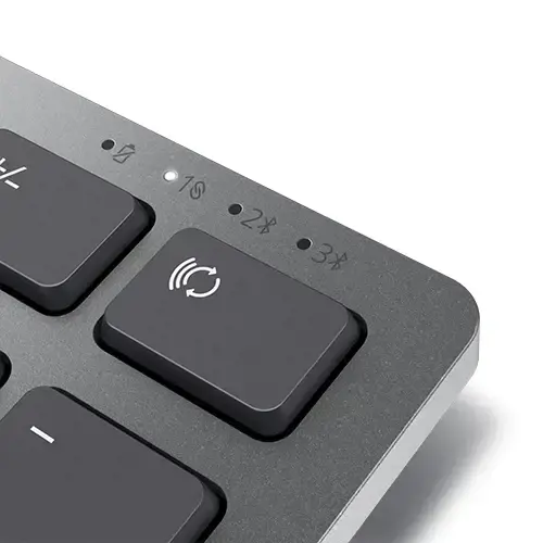 Dell | "Premier Multi-Device" klaviatūra ir pelė | KM7321W | Klaviatūros ir pelės rinkinys | Belaidis | Baterijos pridedamos | LT/LT | Titano pilka | Belaidis ryšys