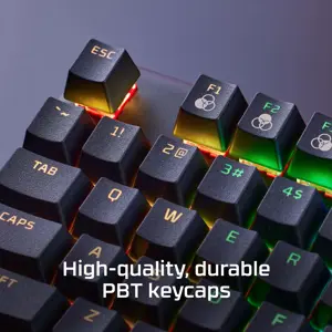 "HyperX Alloy Origins Core PBT HX Aqua" - mechaninė žaidimų klaviatūra, be klavišų (80-87 %), USB, mechaninė, QWERTY, RGB LED, juoda