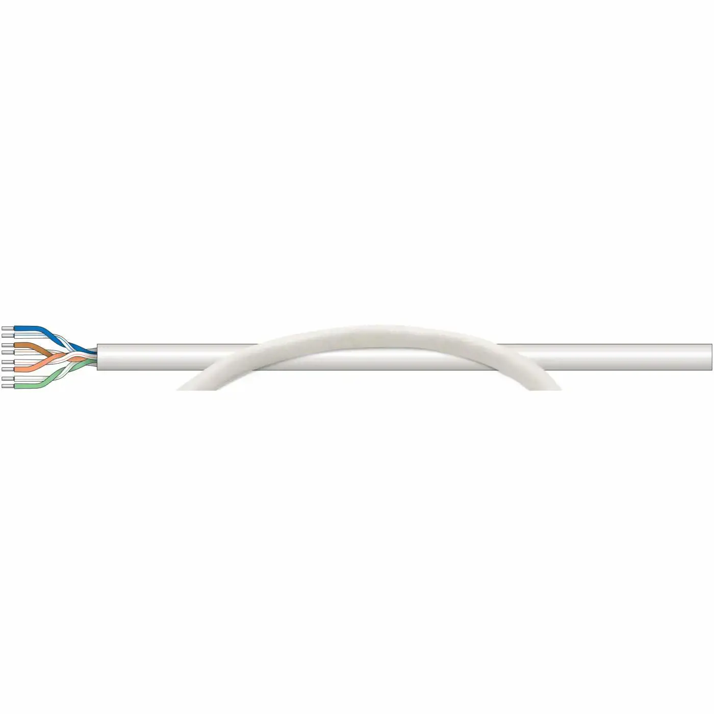 INTELLINET Cat5e UTP didmeninis kabelis 305 m dėžutė pilka 24 AWG kieta