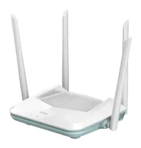 D-Link R15 EAGLE PRO AI AX1500 išmanusis maršrutizatorius, "Wi-Fi 6" (802.11ax), dviejų dažnių (2,4 GHz / 5 GHz), Ethernet LAN, baltas, stalinis maršrutizatorius