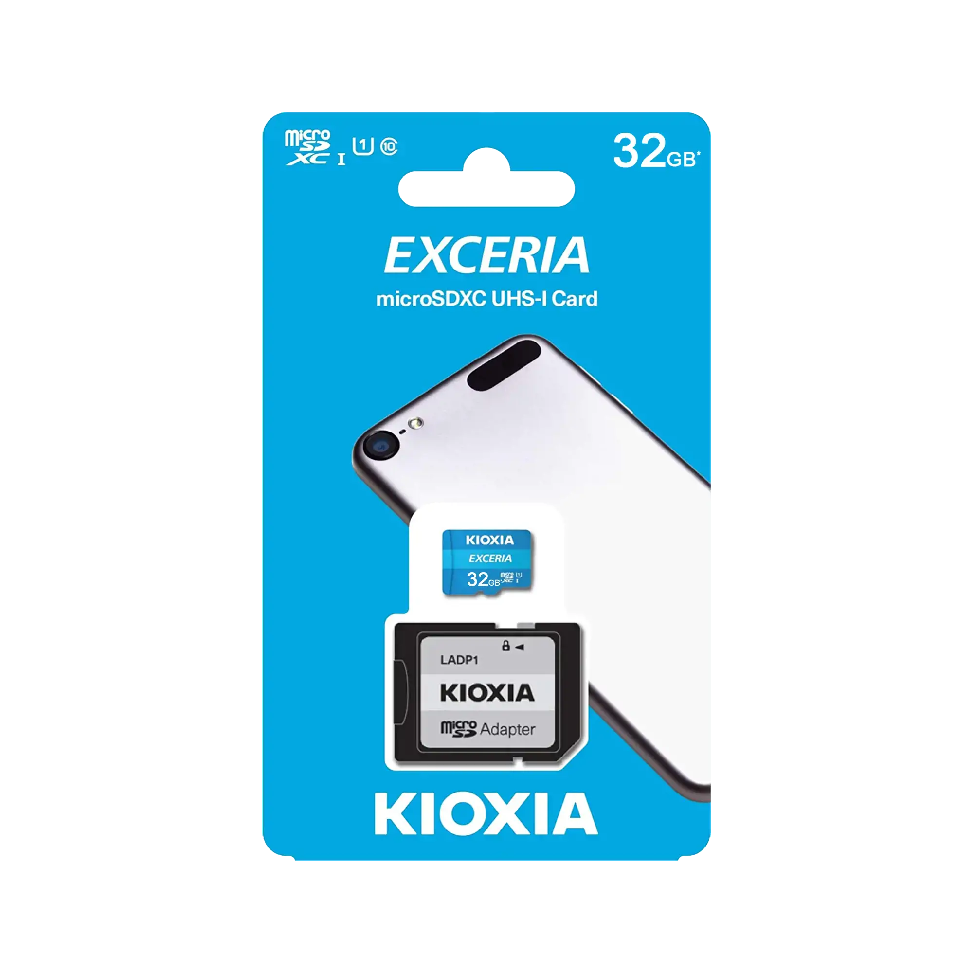 "Kioxia" 32 GB UHS-I U1 microSD atminties kortelė su adapteriu
