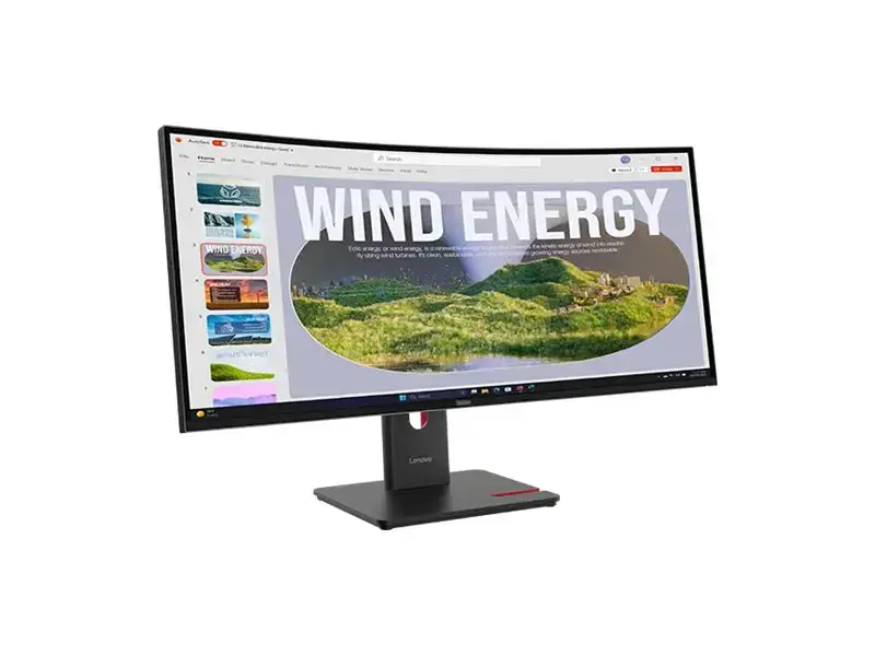 LENOVO 34" T34WD-40 CURVED WQHD 21:9 120HZ HDMI/DP/USB-C(96W)/RJ45
