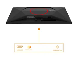 AOC G4 27G4HRE Monitorius 27'' Fast IPS FHD 1920x1080, 1 ms, 300 cd/m2, 200 Hz, Juoda