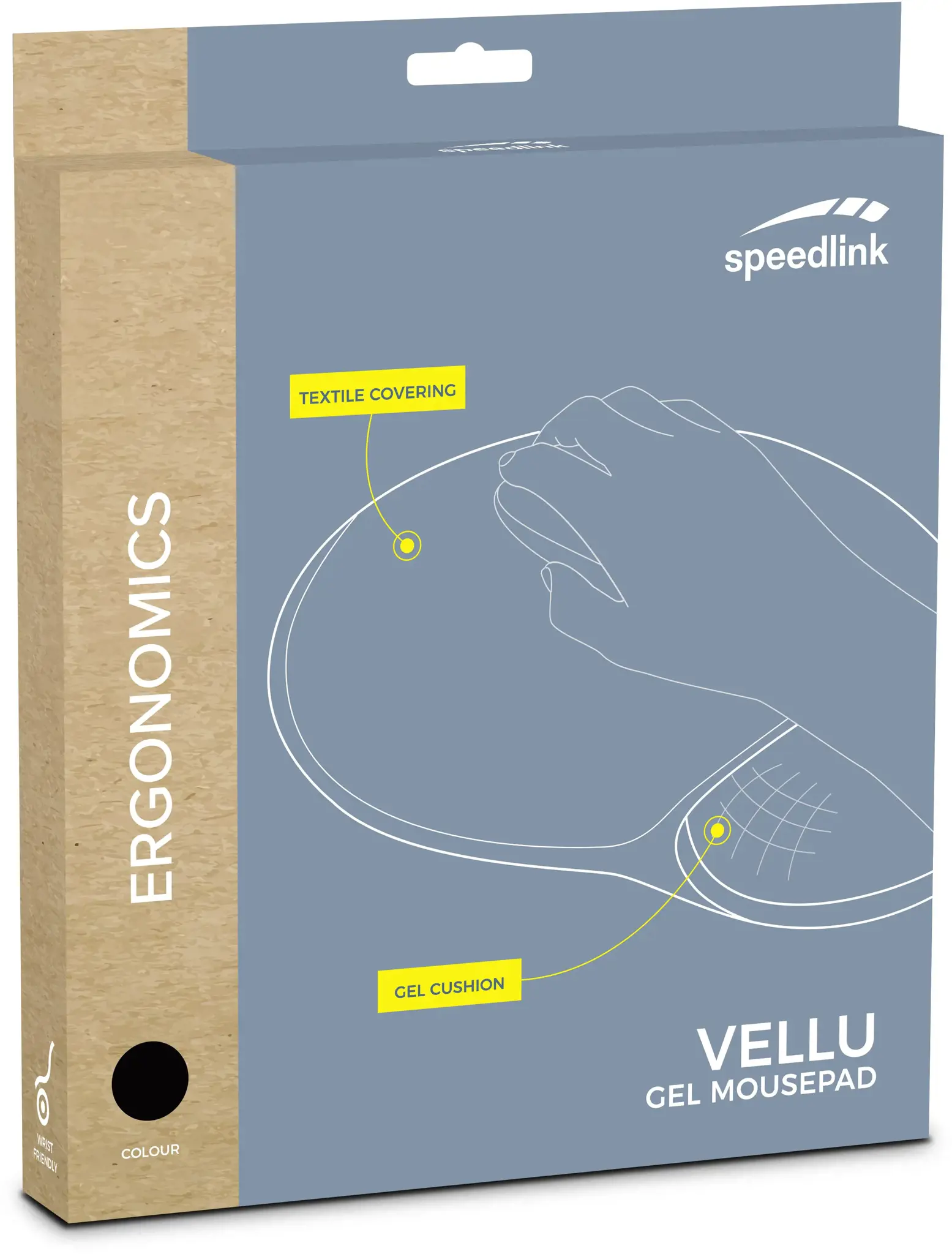 "Speedlink" pelės kilimėlis "Vellu Gel" (SL-620802-BK)