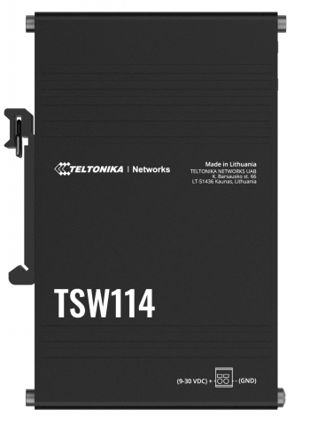 TELTONIKA TSW114 IOT KOMUTATORIUS 5X10/100/1000 RJ45