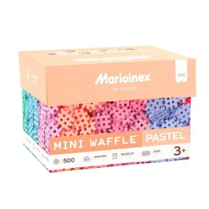 Marioinex Mini Waffle building blocks, 500 pieces, pastel colours