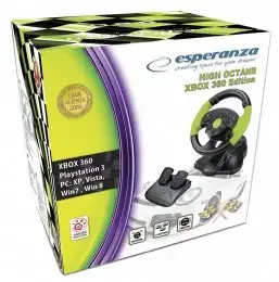 "Esperanza EG104" vairas (PC, "Xbox 360"; juoda-žalia spalva)