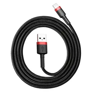 Baseus CALKLF-A19 USB Lightning kabelis 2.4A | 0.5m raudonas+juodas