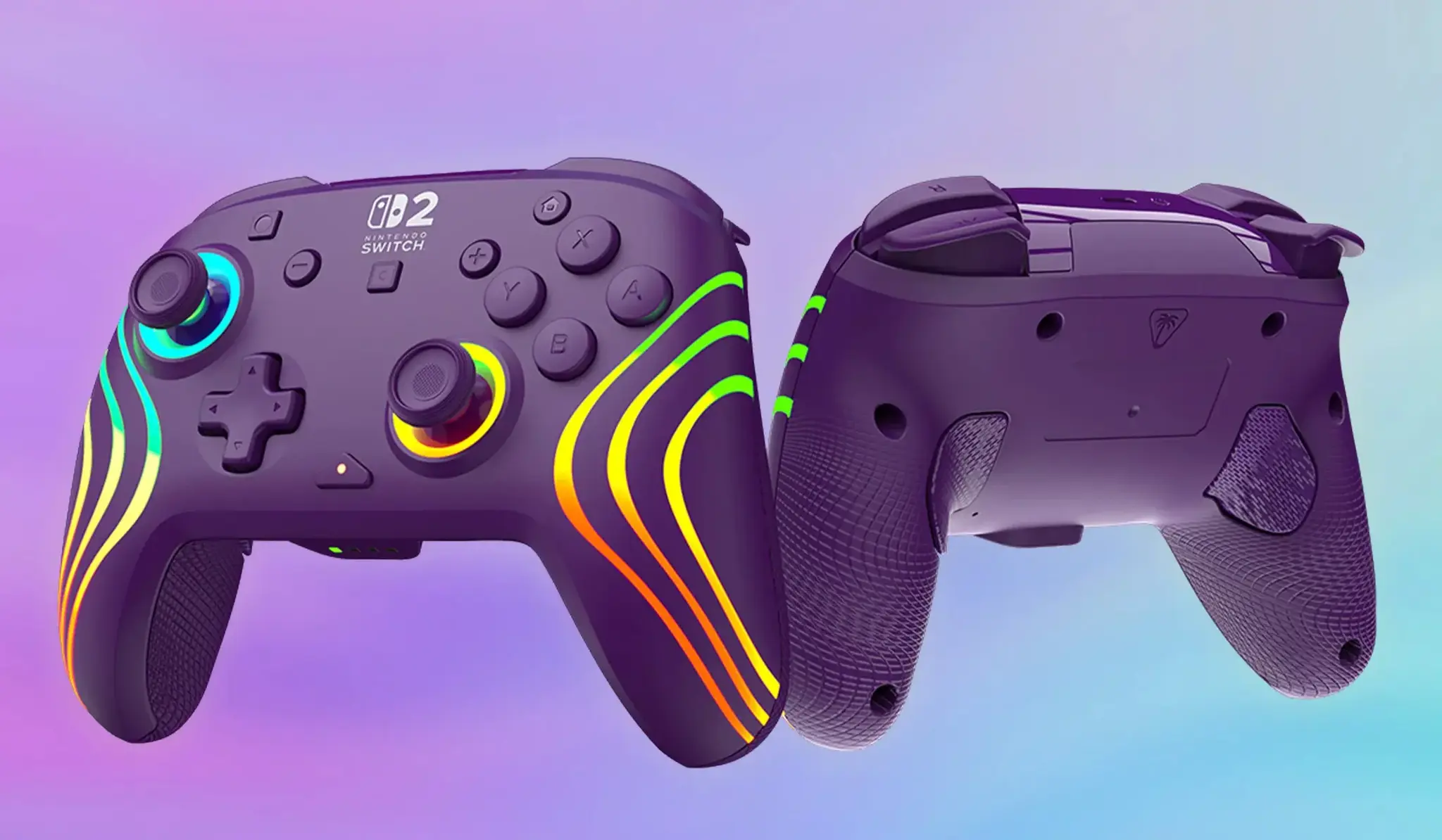 Turtle Beach wireless controller Afterglow Wave Nintendo Switch 2, violet