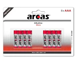 "Arcas" AAA/LR03, šarminis, 8 vnt.