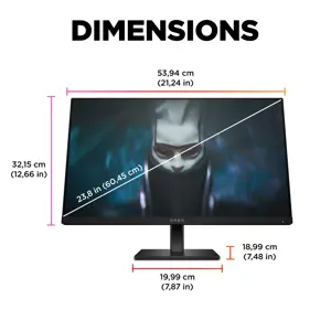 HP 780D9E9, 60,5 cm (23,8"), 1920 x 1080 taškų, "Full HD", 1 ms, juoda