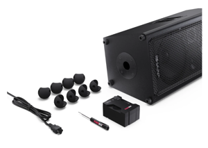 "Sharp SumoBox CP-LS100" didelio našumo nešiojamasis garsiakalbis