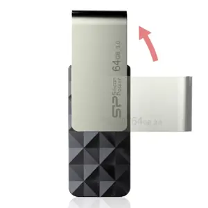 SILICONPOW SP064GBUF3B30V1K Silicon Power atmintinė USB Blaze B30 64GB USB 3.0 juoda