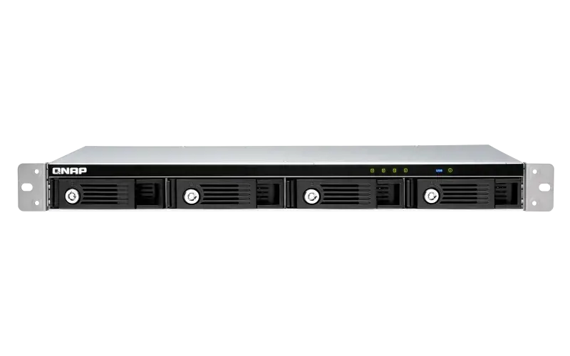 QNAP TR-004U, HDD/SSD korpusas, 2,5/3,5", "Serial ATA II", "Serial ATA III", 6 Gb/s, karšto keitimo, juodas, pilkas