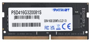 PATRIOT Signature Series 16GB DDR4 1x16GB 3200MHz SODIMM Single