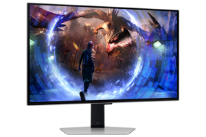 Samsung G60SD, 68.6 cm (27"), 2560 x 1440 pixels, Quad HD, OLED, 0.03 ms, Silver