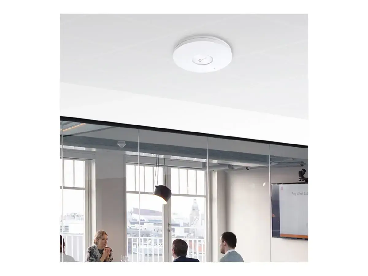 "TP-Link AX5400" lubinis "WiFi" prieigos taškas, 5400 Mbit/s, 574 Mbit/s, 4804 Mbit/s, 2500 Mbit/s, 2,4-5 GHz, IEEE 802.11a, IEEE 802.11ac, IEEE 802.11ax, IEEE 802.11b, IEEE 802.11g, IEEE 802.11n