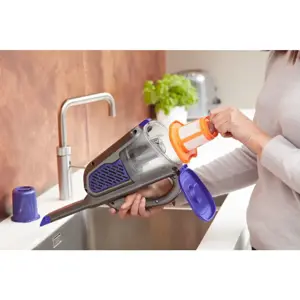 "Black & Decker" BHHV520BFP rankinis dulkių siurblys Juoda, violetinė