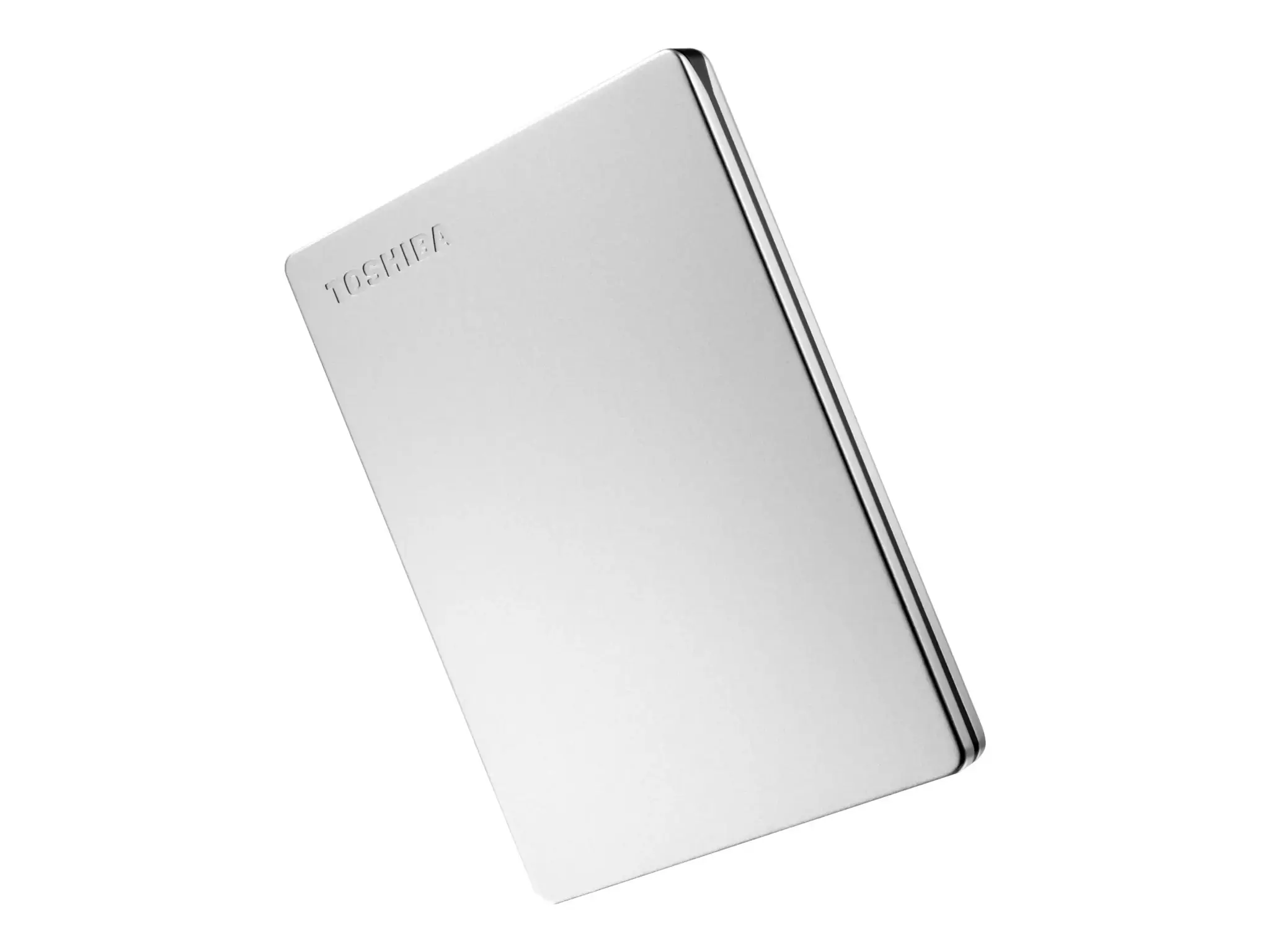 TOSHIBA "Canvio Slim" 2TB USB3.2 sidabro spalvos