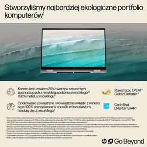 HP ENVY x360 14-fa0016nw AMD Ryzen™ 7 8840HS 2-in-1 Laptop 35.6 cm (14") 2K Touchscreen 16 GB LPDDR5 SDRAM 512 GB SSD Wi-Fi 7 (802.11be) Windows 11 Home AI PC Silver