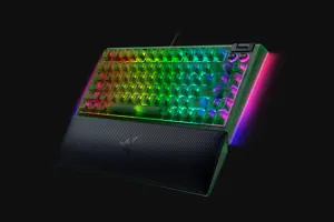 Razer BlackWidow V4 75% | Mechanical Gaming keyboard | Wired | US | Phantom Green Edition | Razer Mechanical Switches (Tactile)