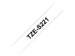 Brother TZeS221, TZ, 8 m, 1 vnt., lizdinė plokštelė, 9 mm