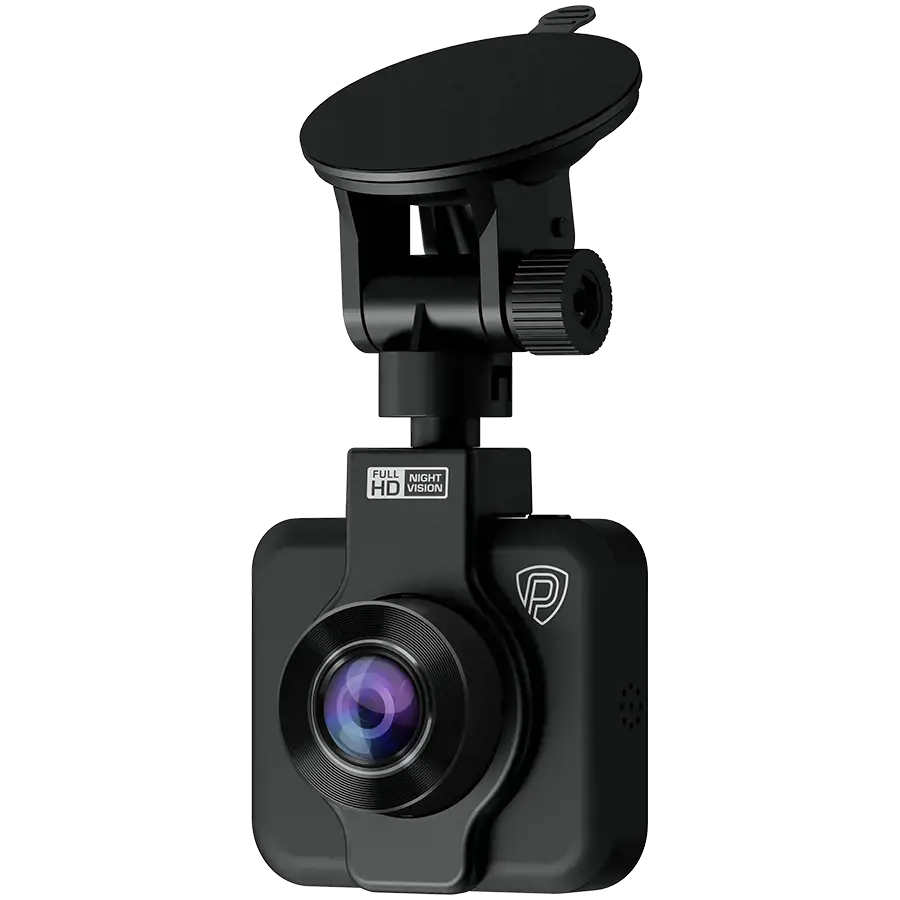 Prestigio RoadRunner 185, 2.0'' IPS (320x240) ekranas, FHD 1920x1080@30fps, HD 1280x720@30fps, Jieli AC5601, 2 MP CMOS GC2053 vaizdo jutiklis, 2 MP kamera, 140° matymo kampas, Micro USB, 180 mAh, naktinis matymas, judesio aptikimas, G jutiklis, ciklinis įrašymas, spalvotas/juodas, plastikinis korpusas