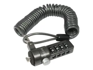 LOGILINK NBS004 LOGILINK - Nešiojamojo kompiuterio užraktas nuo vagystės, juodas