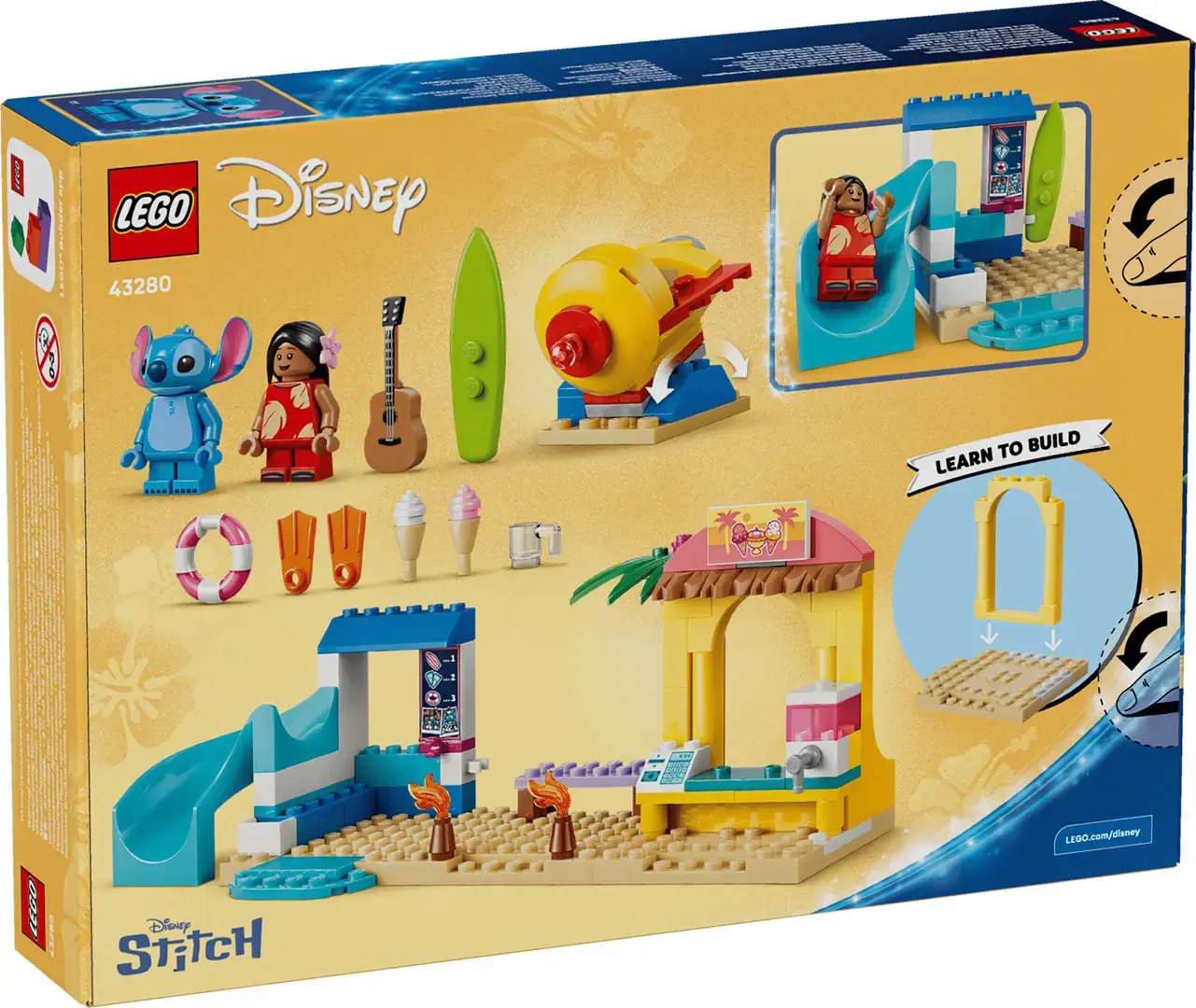 LEGO DISNEY 43280 Beach Fun with Lilo & Stitch