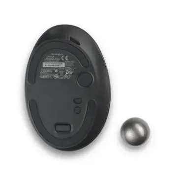 "Kensington Pro Fit Ergo TB550 Trackball", dešinės rankos, Trackball, RF belaidis + "Bluetooth", 1600 DPI, juodas, pilkas