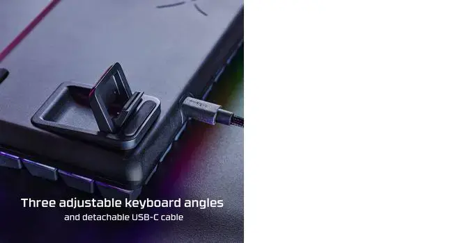 "HyperX Alloy Origins 65" - mechaninė žaidimų klaviatūra - HX Red (JAV išdėstymas), 65%, USB, mechaninė, RGB LED, juoda