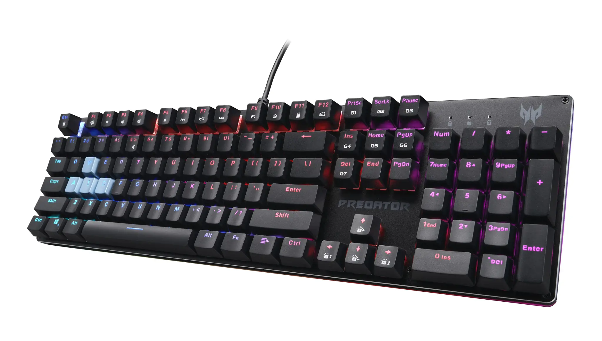 Acer Predator Aethon 303, Full-size (100%), USB, Mechanical, QWERTY, Black