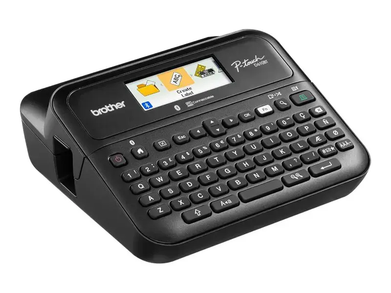 BROTHER PT-D610BT - ETIKEČIŲ SPAUSDINTUVAS KOMPIUTERIUI SU SPALVOTU EKRANU
