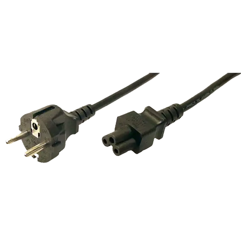 "LogiLink®" maitinimo laidas, apsauginis kištukas vyriškas - IEC C5 moteriškas, 1,80 m, juodas ACC 1,8 m