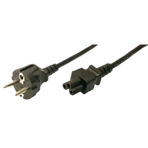 "LogiLink®" maitinimo laidas, apsauginis kištukas vyriškas - IEC C5 moteriškas, 1,80 m, juodas ACC …