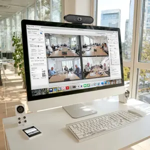NANORS USB INTERNETINĖ KAMERA HD 1080P (1920X1080) SU ĮMONTUOTU MIKROFONU, LAIDO ILGIS 1,7 M 25 KAD…