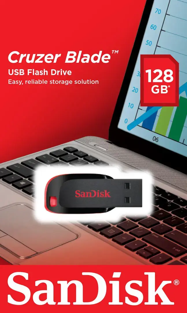 SanDisk Cruzer Blade 128GB; EAN: 619659125905