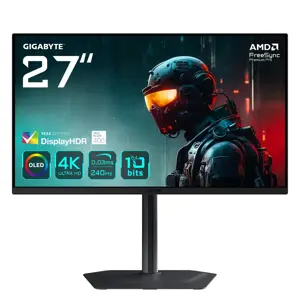 GIGABYTE MO27U2 OLED 4K UHD Gaming Monitor - 3840 x 2160, 240Hz, 0.03ms, 1000 cd/m², Display HDR Tr…