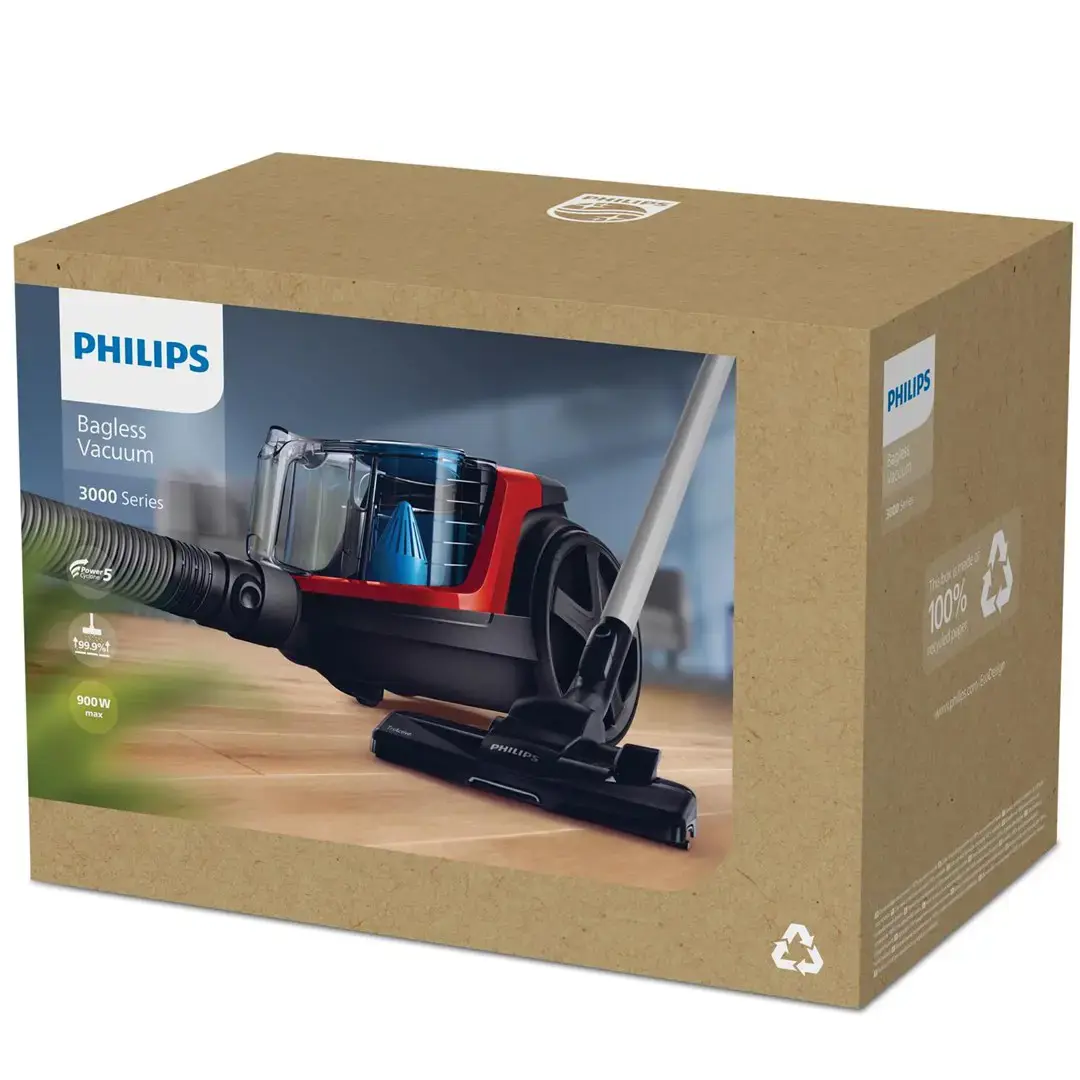 "Philips" 3000 serijos FC9330/09, 650 W, cilindrinis dulkių siurblys, sausas, be maišelio, 1,5 l, antialerginis filtras