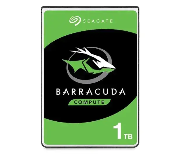 "SEAGATE Barracuda" 1 TB kietasis diskas SATA 6 Gb/s 5400 aps./min 2,5 colio 7 mm aukščio 128 MB spartinančiosios atminties BLK