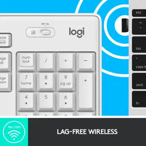 "LOGITECH MK295 Silent Wireless Combo" - OFF WHITE - US INTL - INTNL