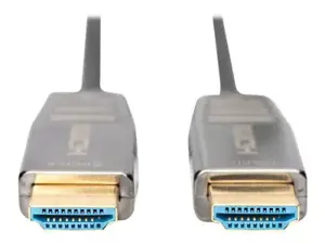 ASSMANN HDMI AOC hibridinio pluošto jungiamasis kabelis A tipo M/M 10 m UHD 8K60Hz CE aukso spalvos bl