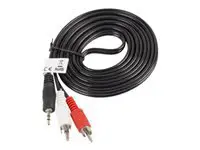 LANBERG CA-MJRC-10CC-0020-BK Lanberg stereo garso kabelis Mini Jack 3,5 mm (M)->2x RCA Cinch 2 m