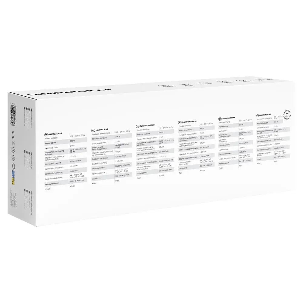 Savio LR-01/W laminator Cold/hot laminator 320 mm/min White