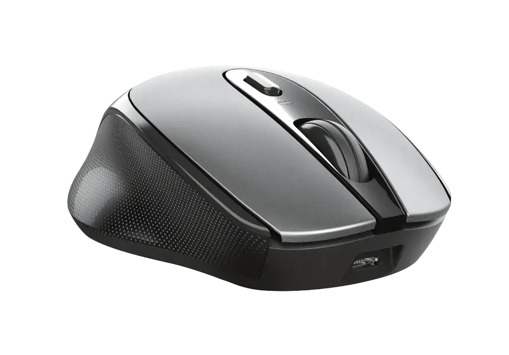 "Trust Zaya", dvipusis, optinis, RF belaidis, 1600 DPI, juodas, pilkas