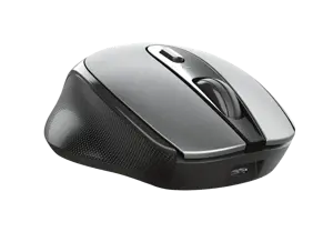 "Trust Zaya", dvipusis, optinis, RF belaidis, 1600 DPI, juodas, pilkas