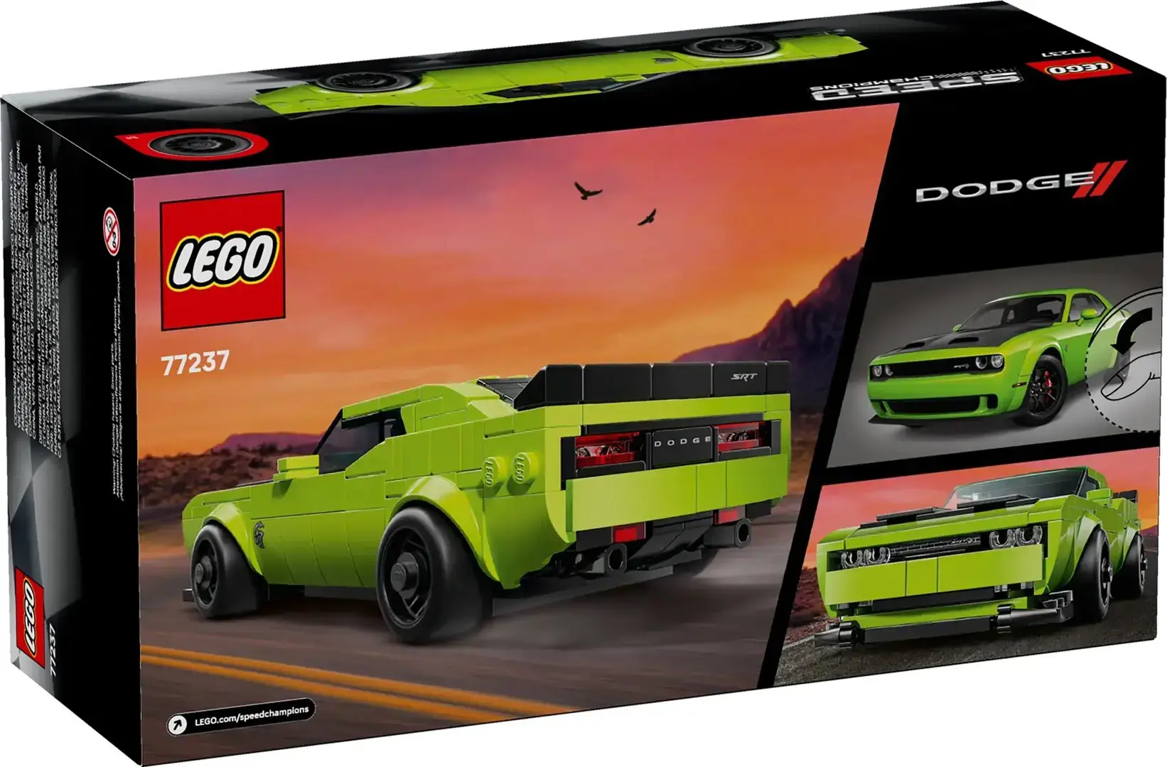 LEGO SPEED CHAMPIONS 77237 Dodge Challenger SRT Hellcat Sports Car