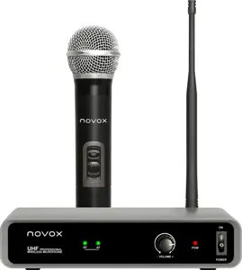 Novox Free H1 - Wireless set with handheld microphone Black